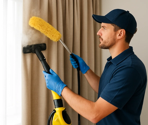 Trusted blind cleaning technician Matty Curtain Cleaning camp-mountain QLD