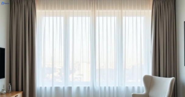 Freshly steam cleaned curtains in camp-mountain QLD